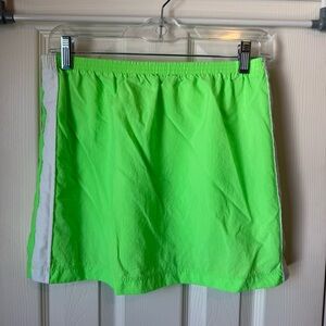 Vintage Swim Neon Green Cover Up Skirt Catalina size Medium